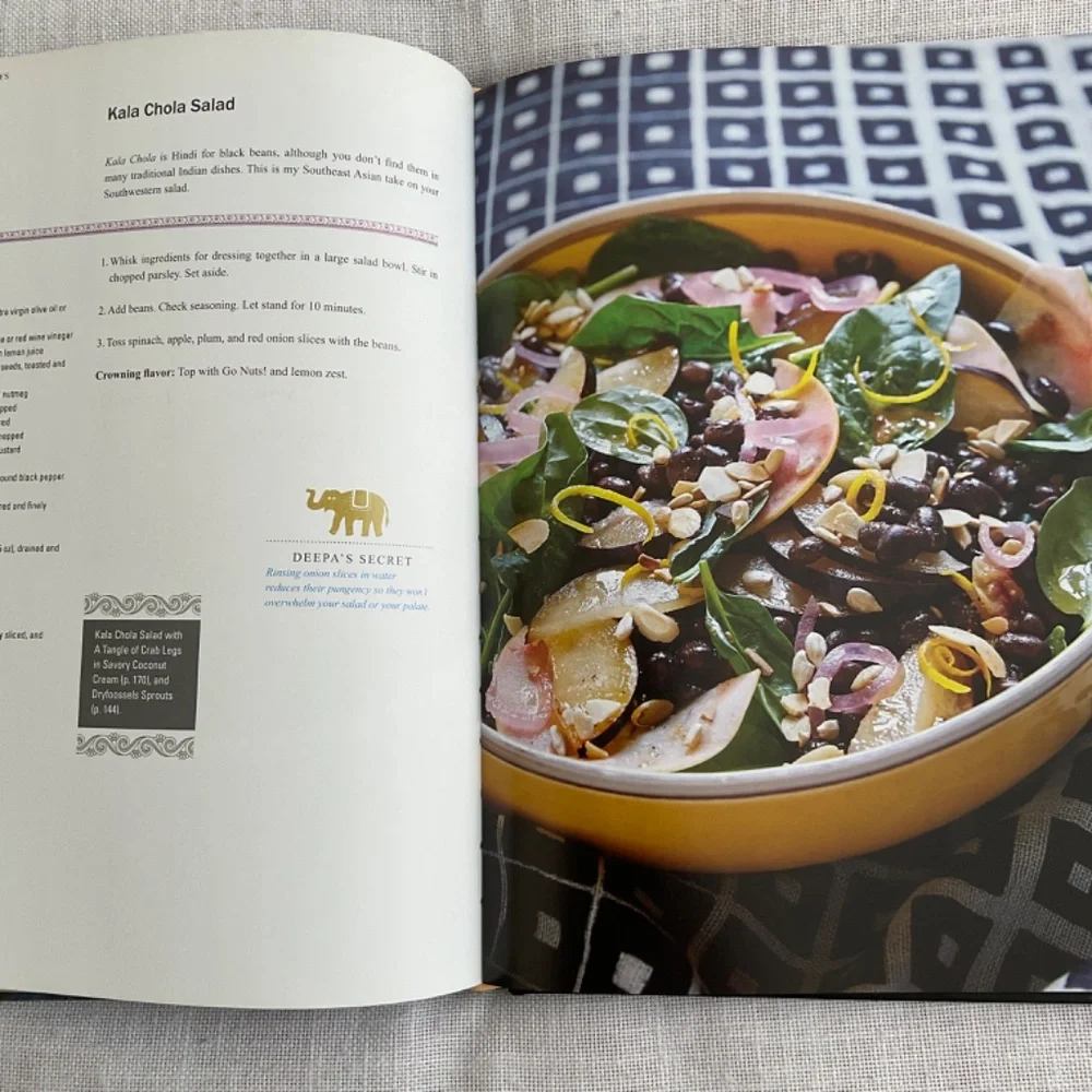 •Deepa’s Secret:Slow Carb New Indian Cuisine Cookbook Hardcover